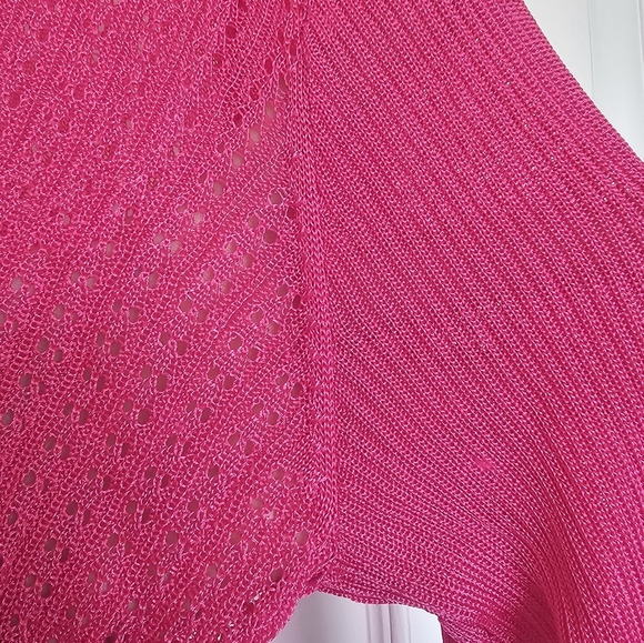 Free People H2O Crewneck Pullover Lightweight Sweater Hibiscus Highlight Size S - Picture 8 of 14